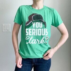 "You Serious Clark?" Green Christmas National Lampoon's Christmas Vacation Tee
